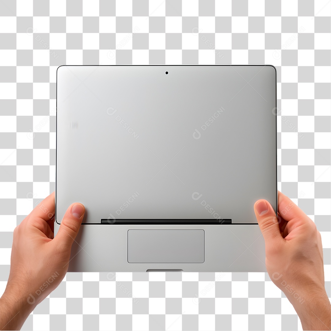 Mão Segurando Computador PNG Transparente