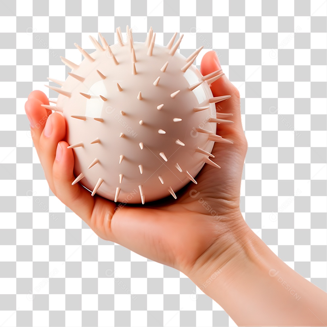 Mão Segurando Bola PNG Transparente