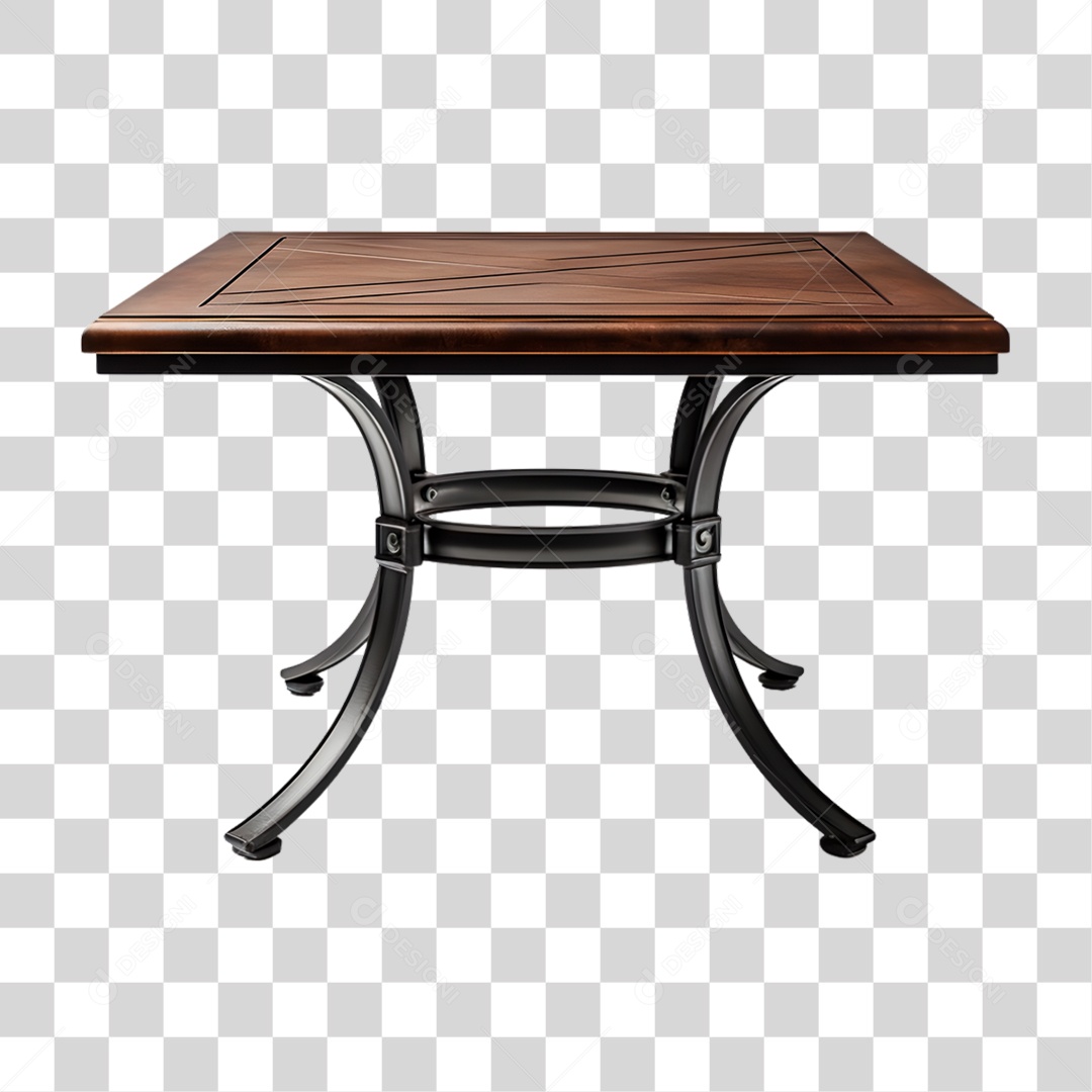 Mesa de Madeira PNG Transparente
