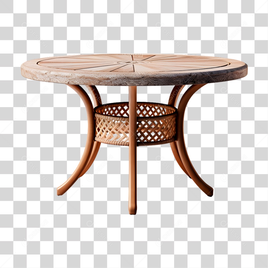 Mesa de Madeira PNG Transparente