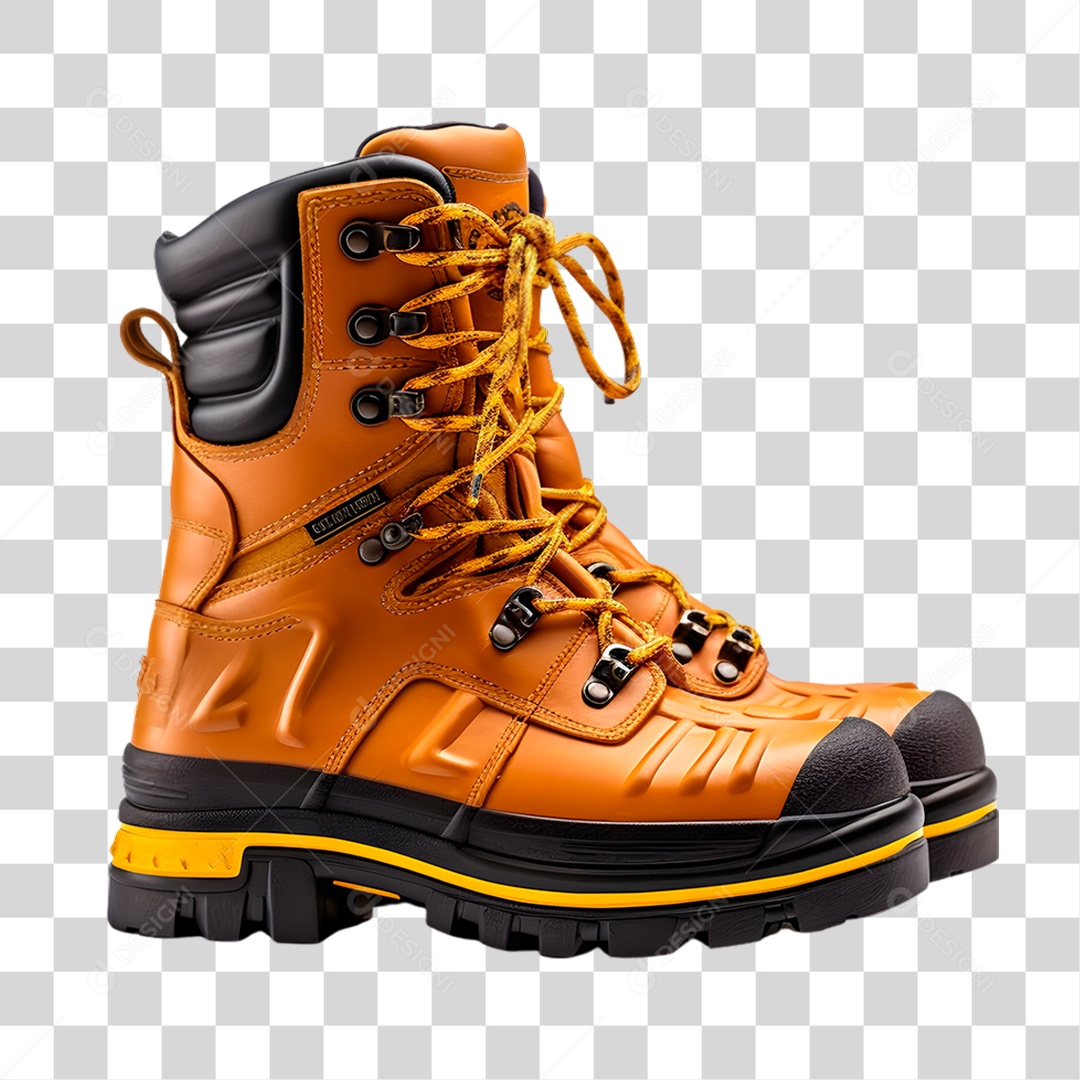 Bota de Couro PNG Transparente