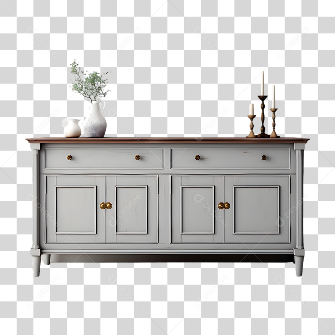 Cômoda de Madeira PNG Transparente