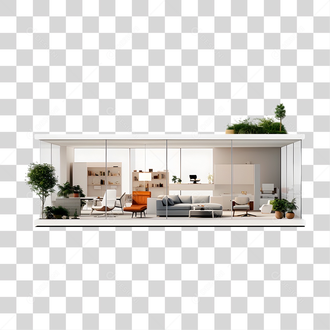 Casa Moderna PNG Transparente