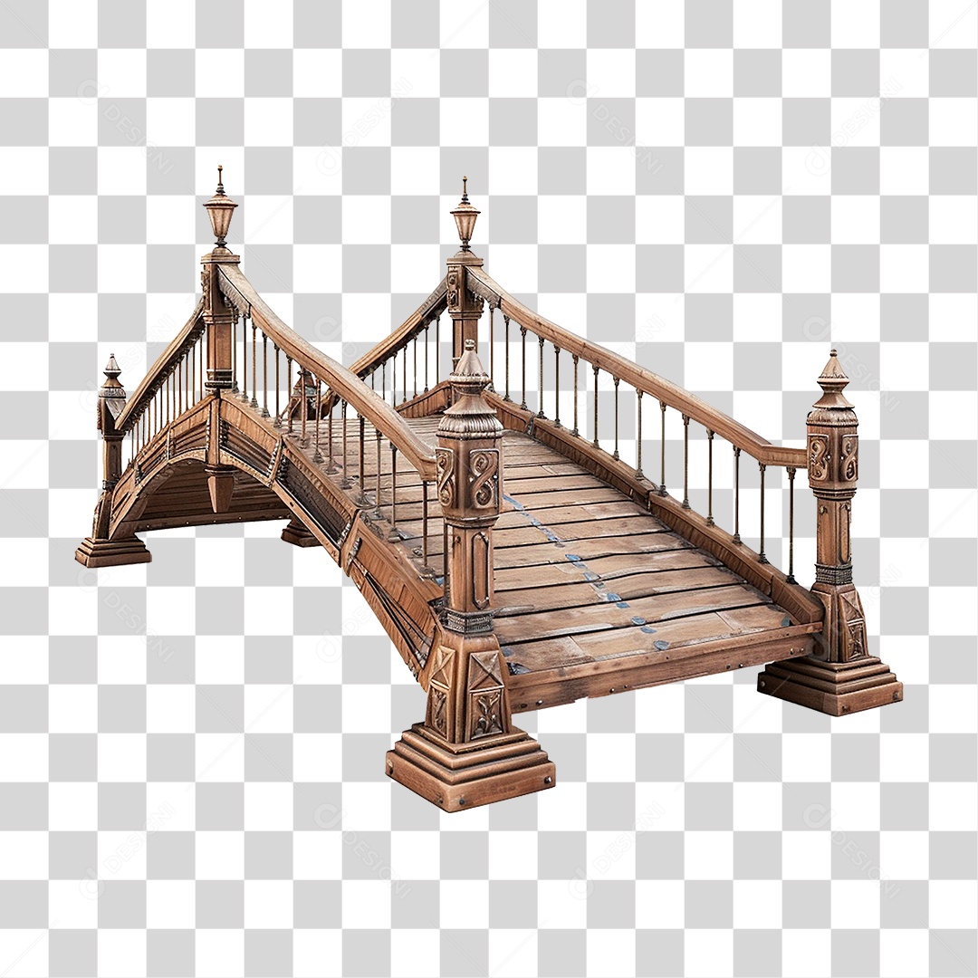 Ponte de Madeira PNG Transparente
