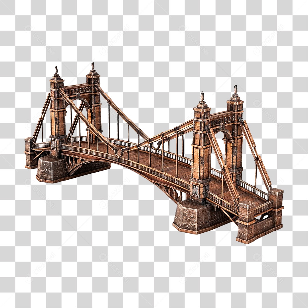 Ponte de Madeira PNG Transparente