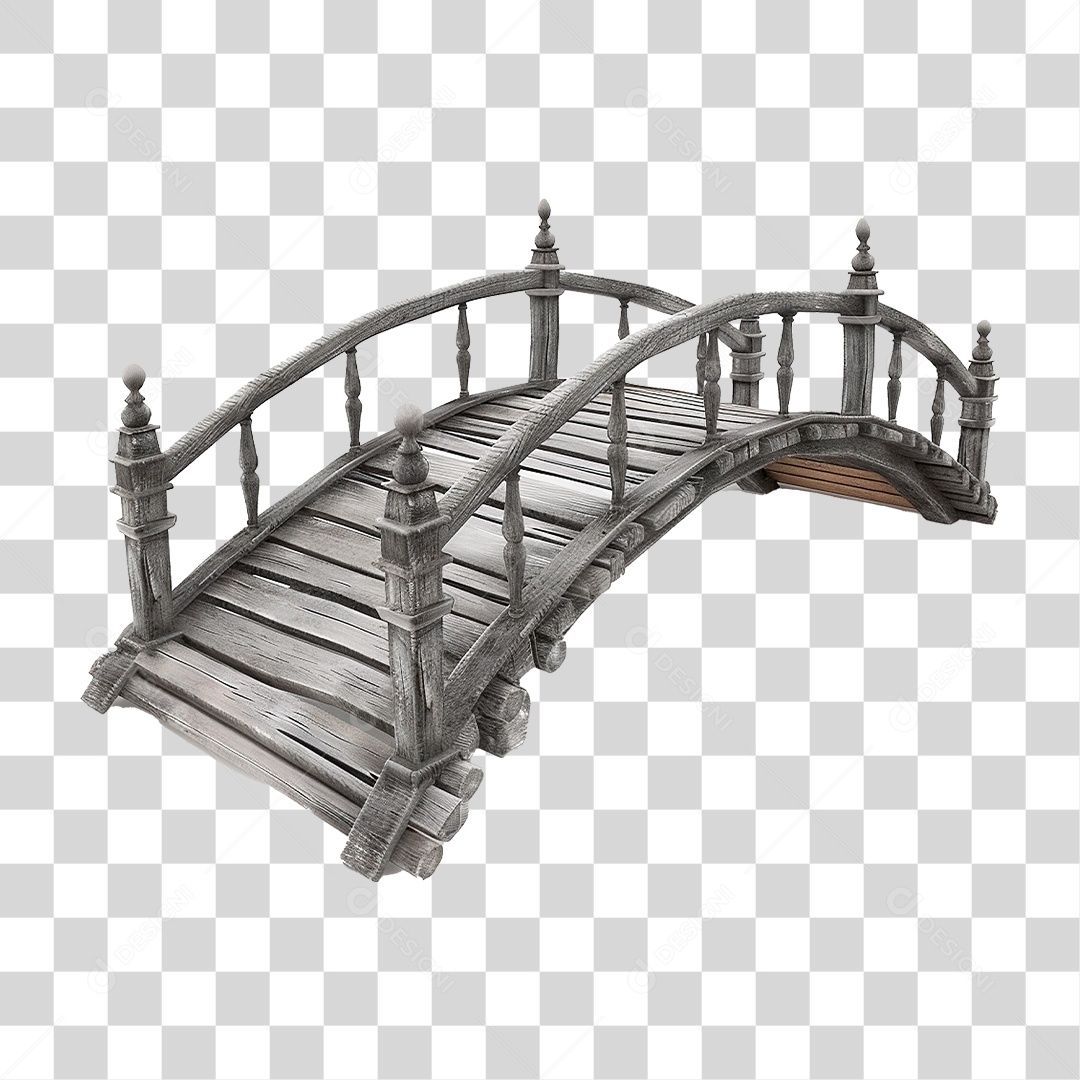 Ponte de Madeira PNG Transparente