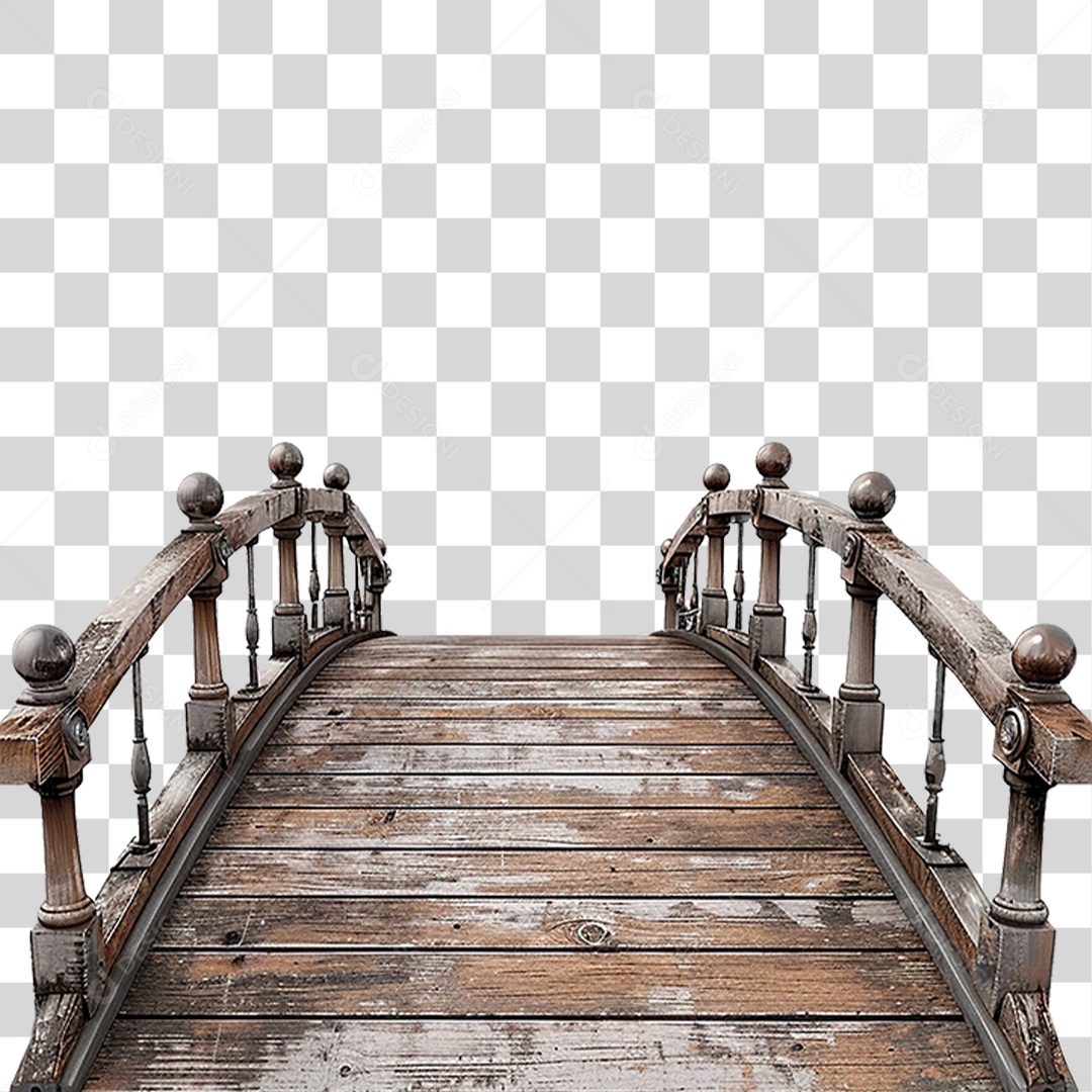 Ponte de Madeira PNG Transparente