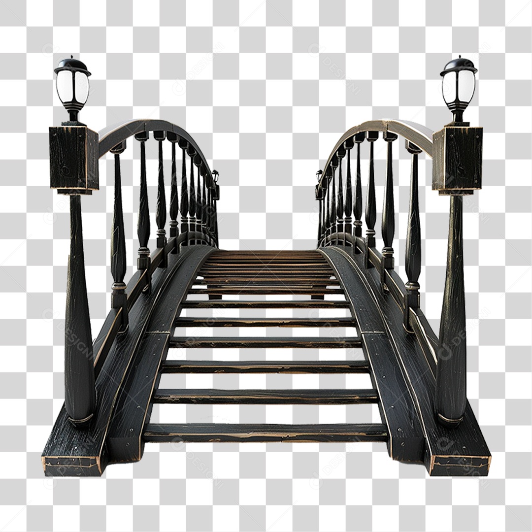 Ponte de Madeira PNG Transparente