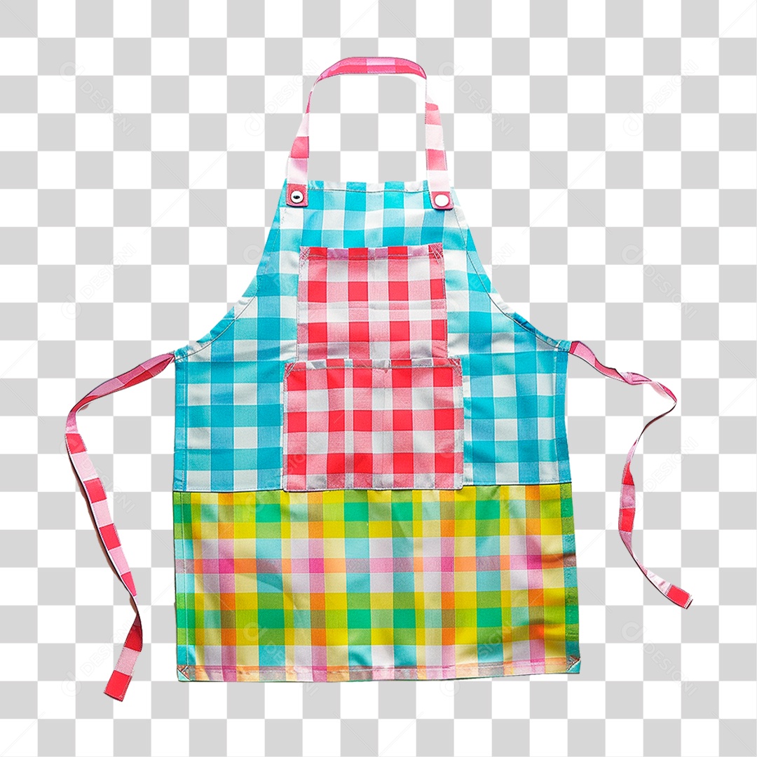 Avental Colorido PNG Transparente