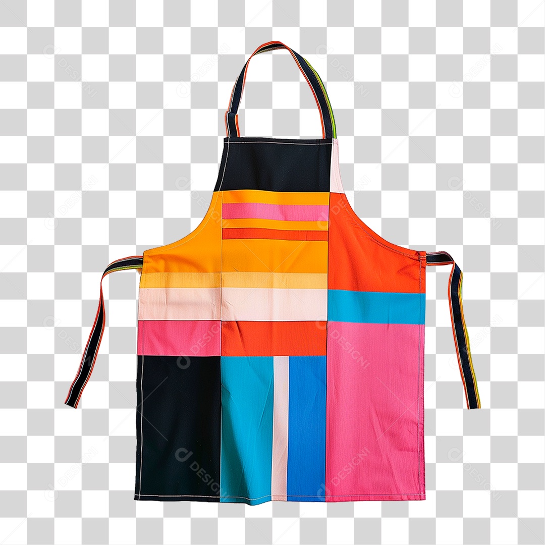 Avental Colorido PNG Transparente
