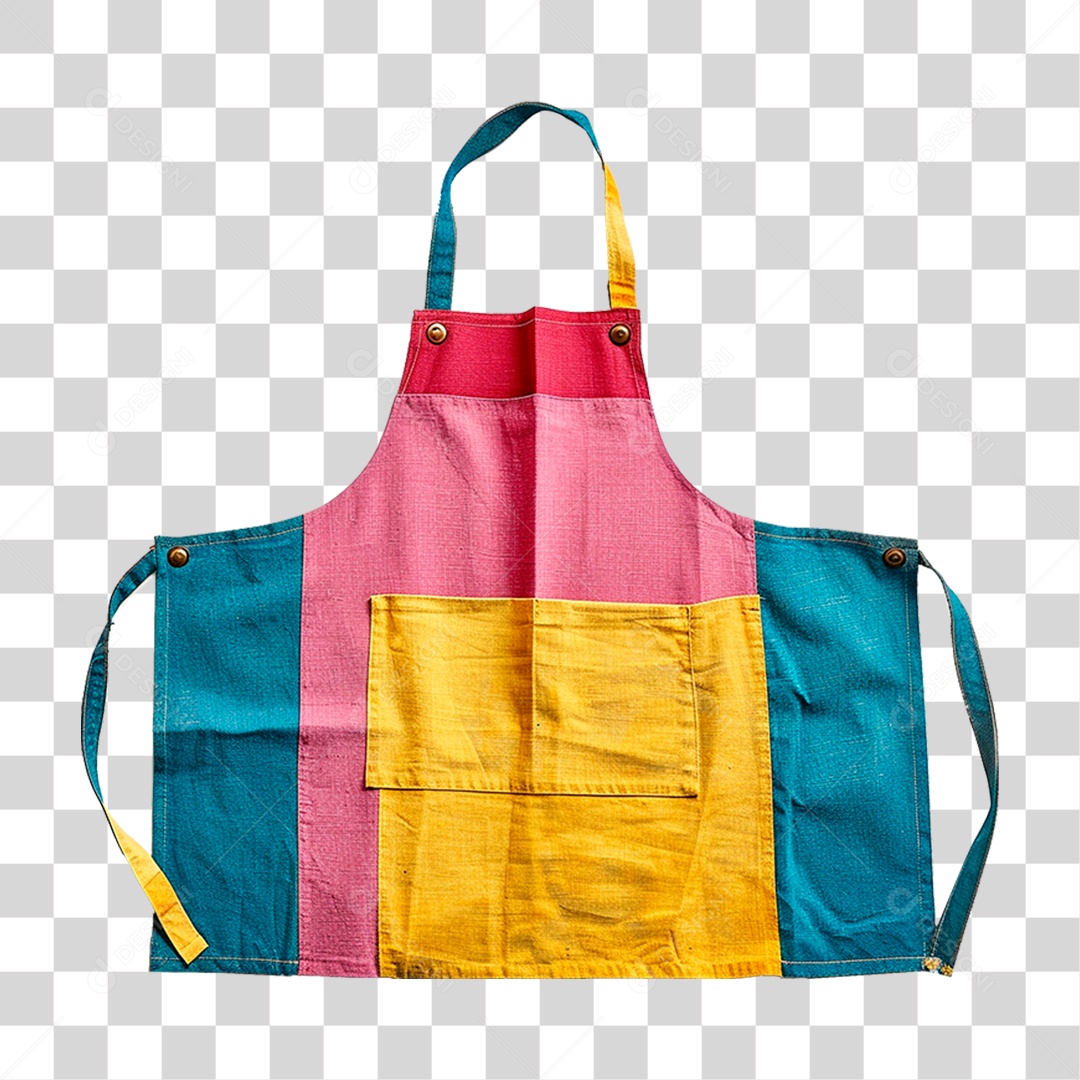 Avental Colorido PNG Transparente