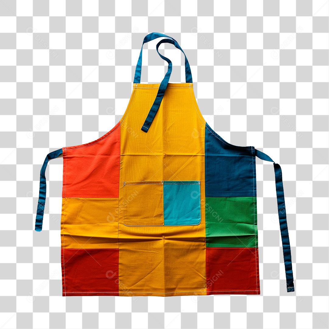 Avental Colorido PNG Transparente