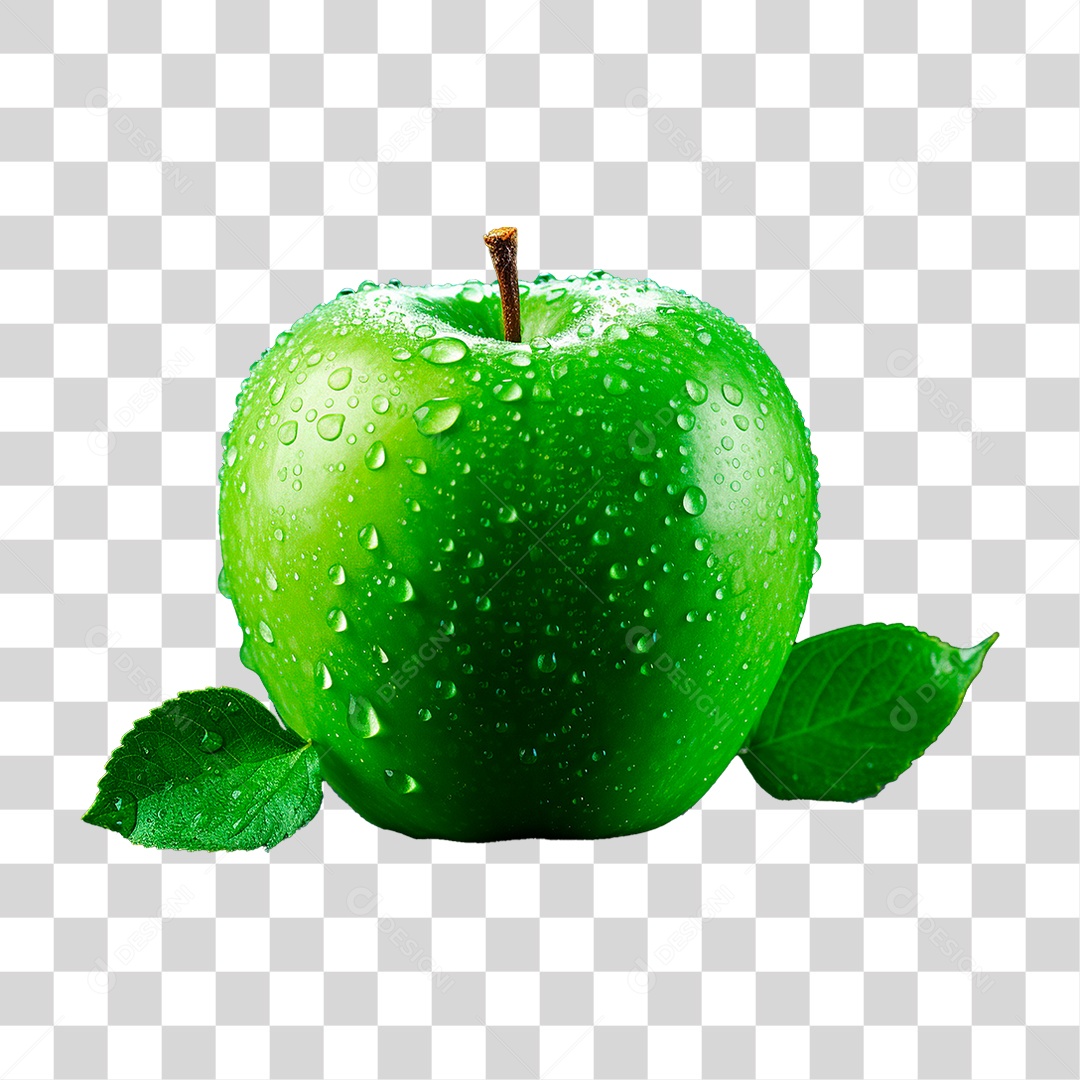 Maçã Verde PNG Transparente