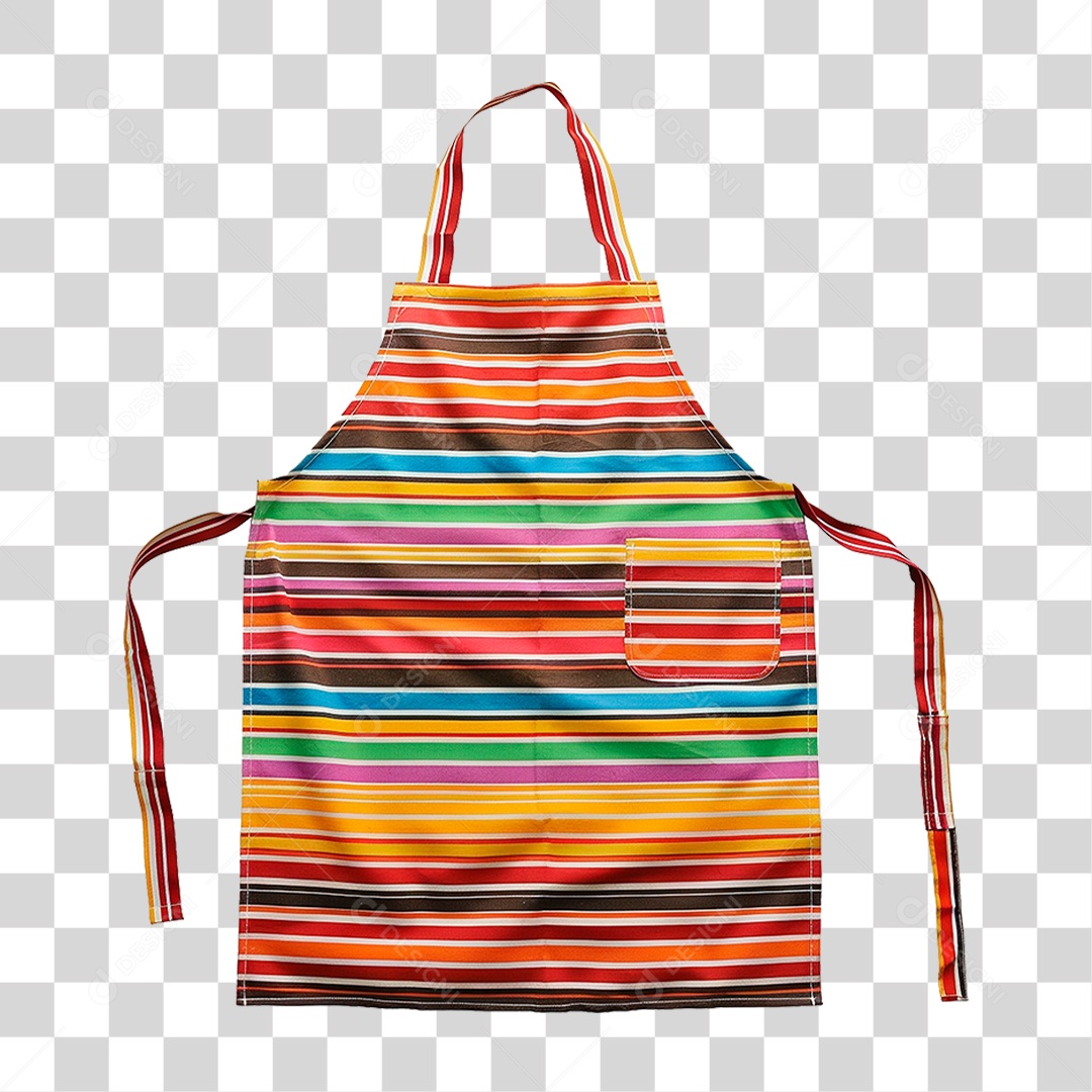 Avental Colorido PNG Transparente
