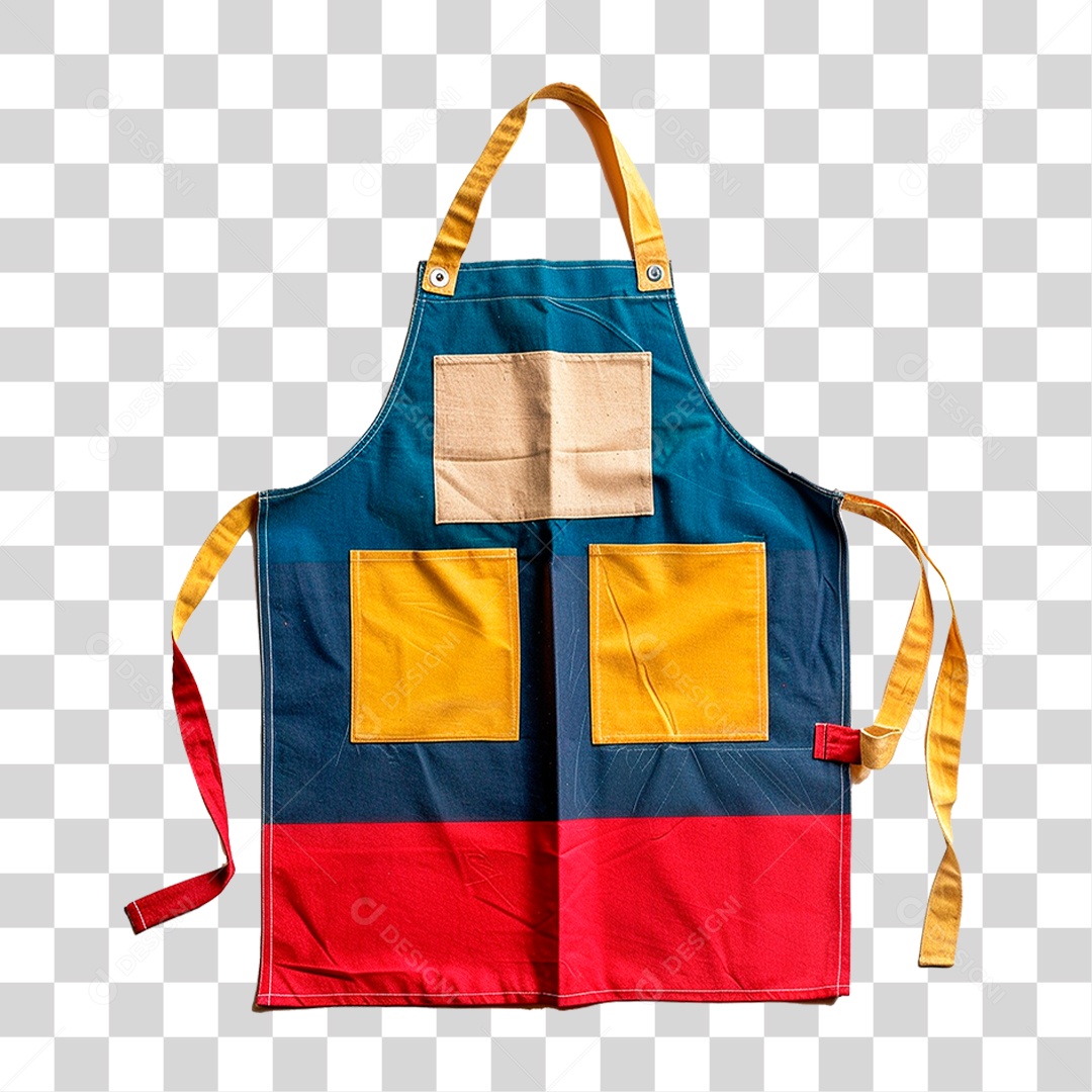 Avental Colorido PNG Transparente