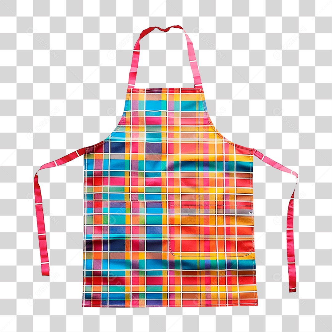 Avental Colorido PNG Transparente