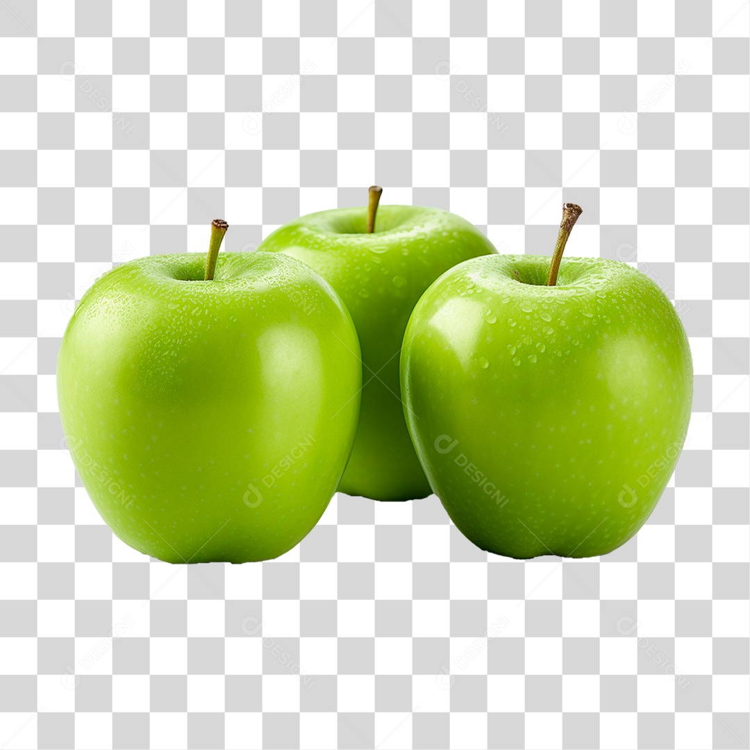 Maçãs Verde PNG Transparente
