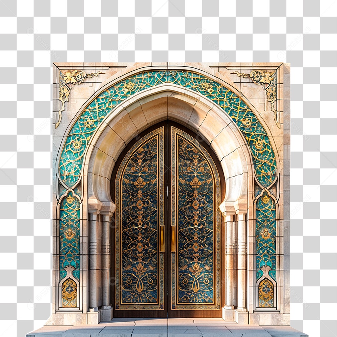 Porta Árabe PNG Transparente