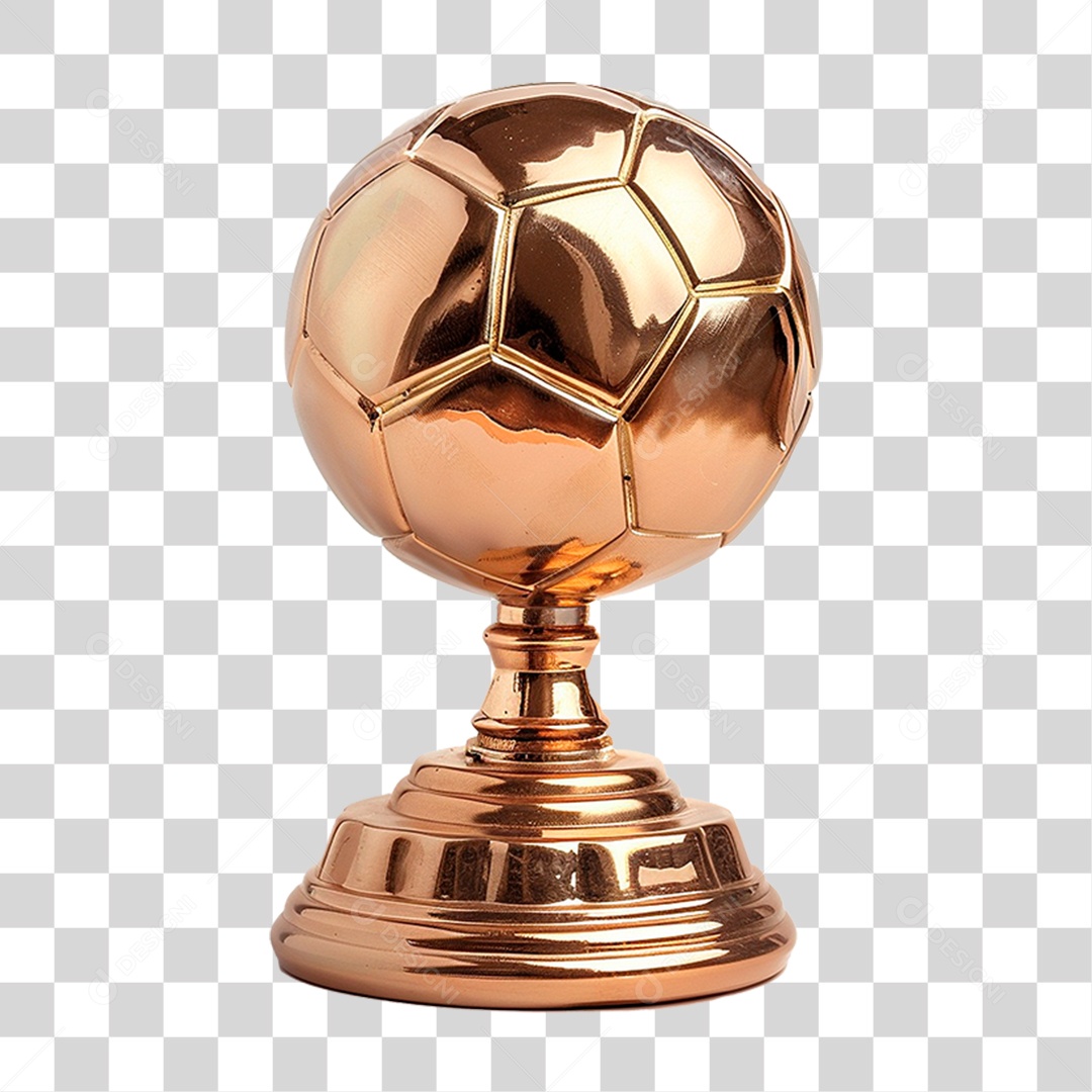 Troféu Bola de Ouro PNG Transparente
