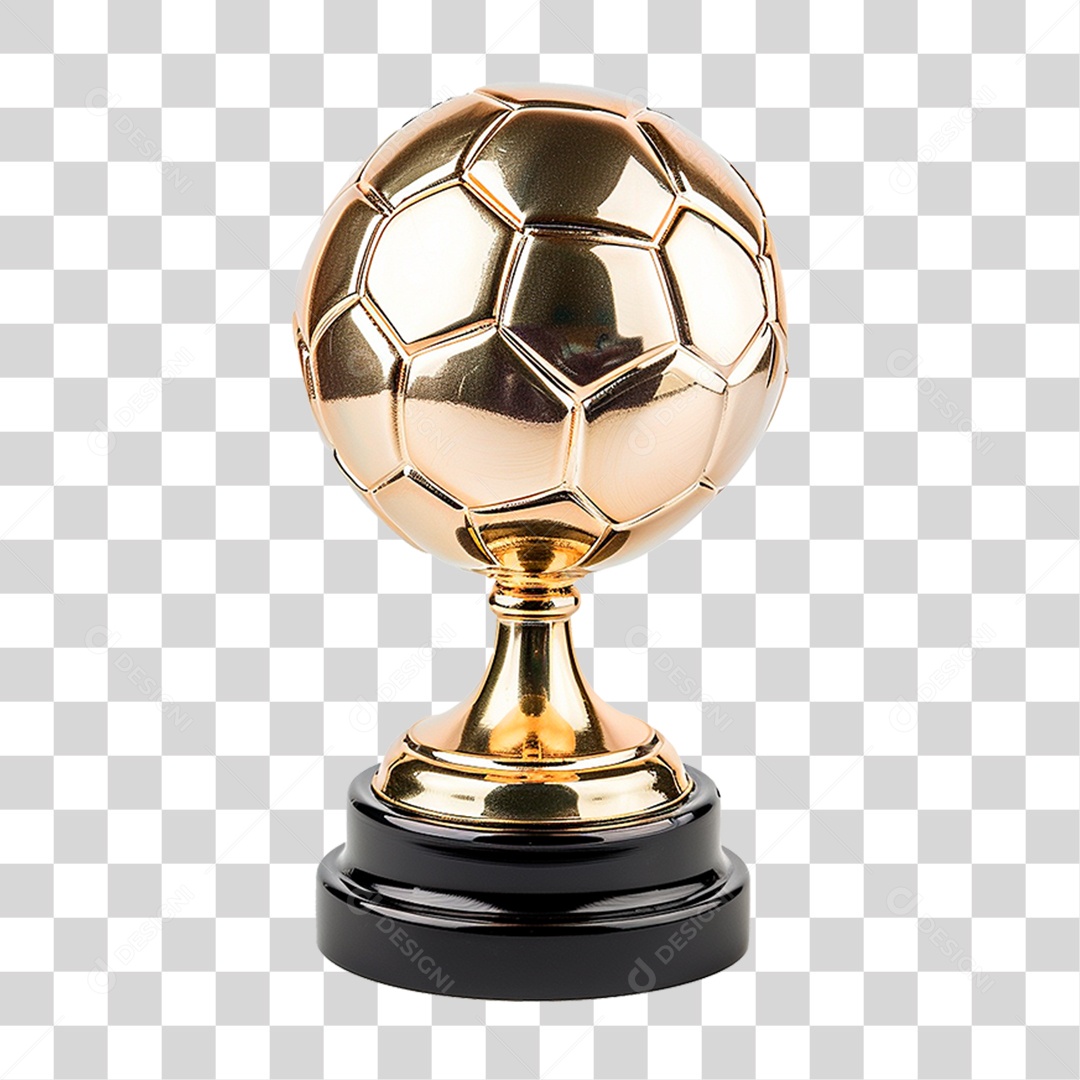 Troféu Bola de Ouro PNG Transparente