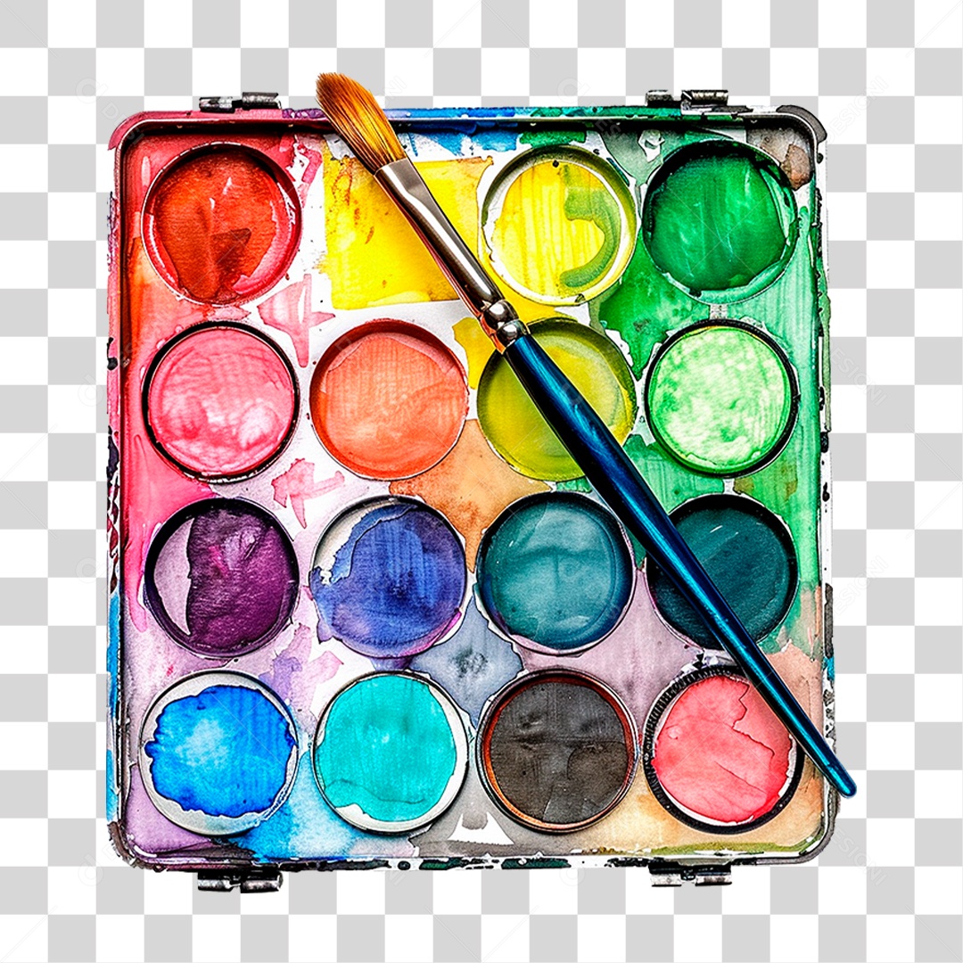 Paleta de Pintura PNG Transparente