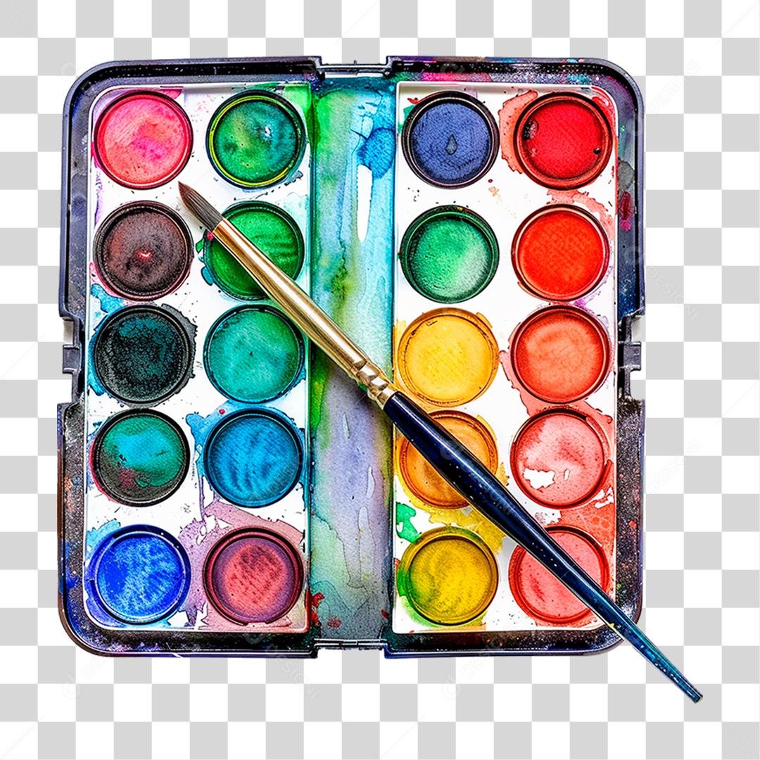 Paleta de Pintura PNG Transparente