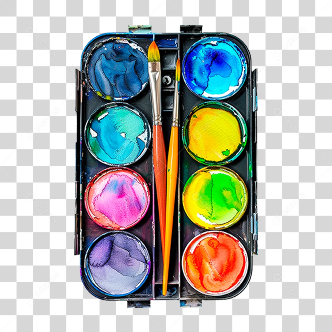 Paleta de Pintura PNG Transparente