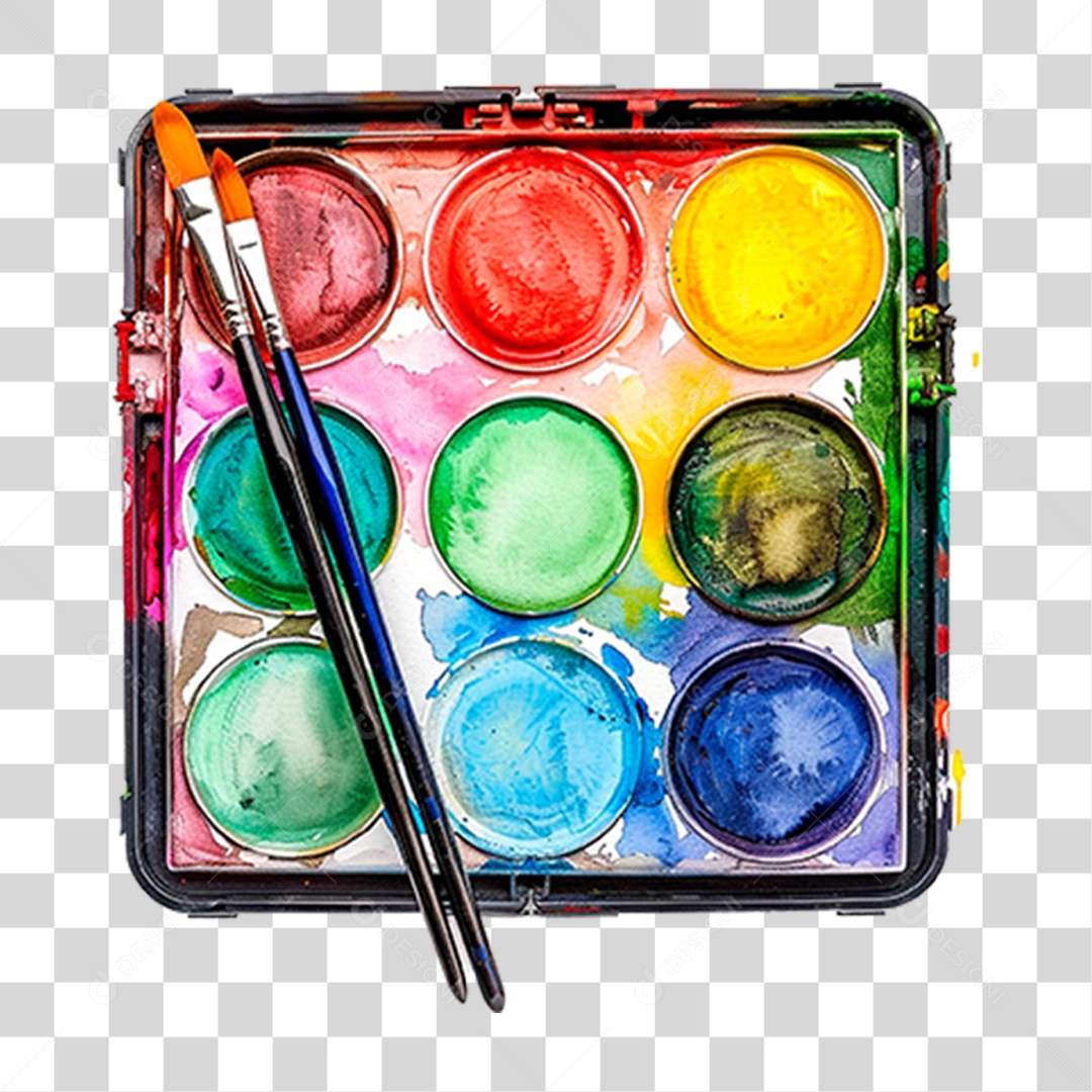 Paleta de Pintura PNG Transparente
