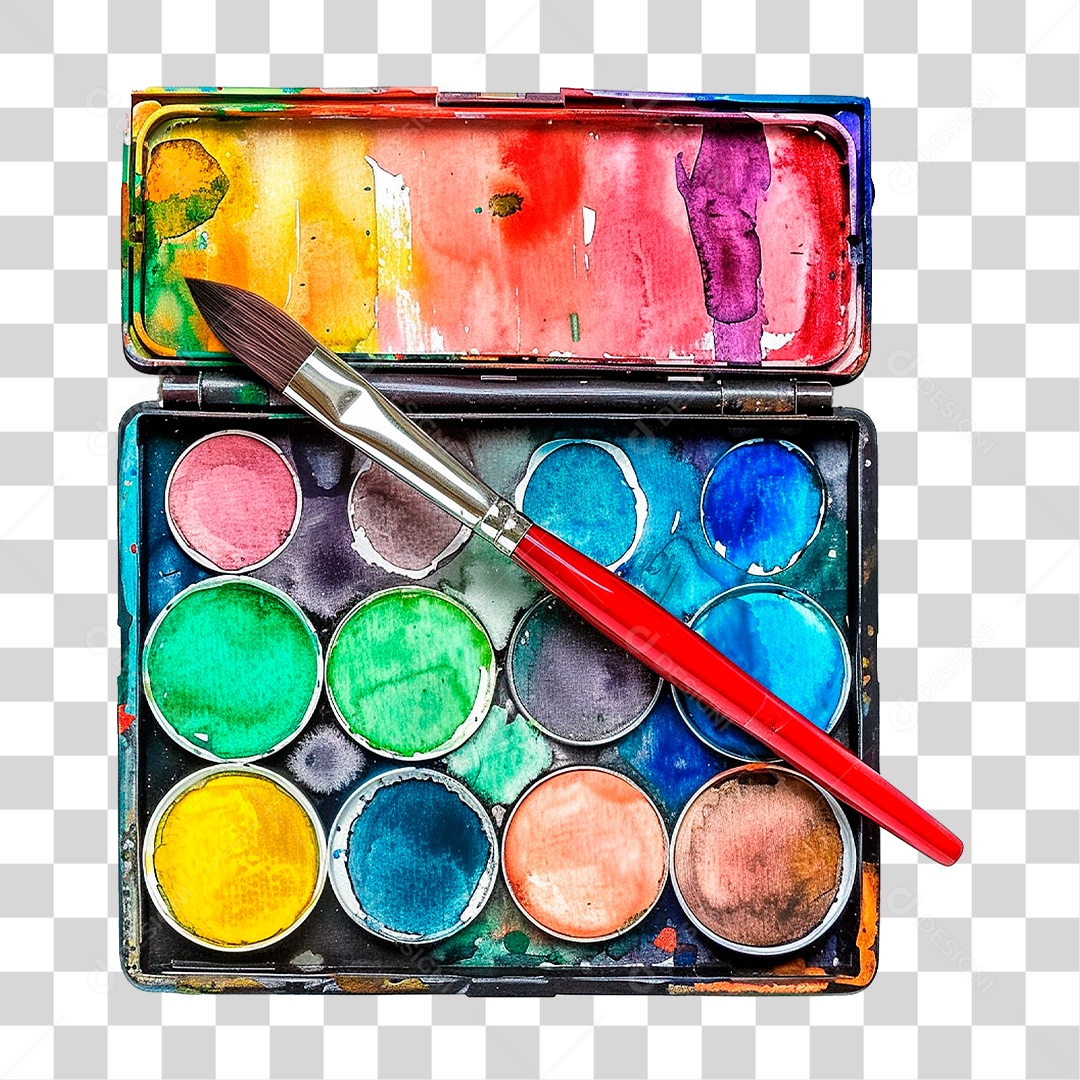 Paleta de Pintura PNG Transparente