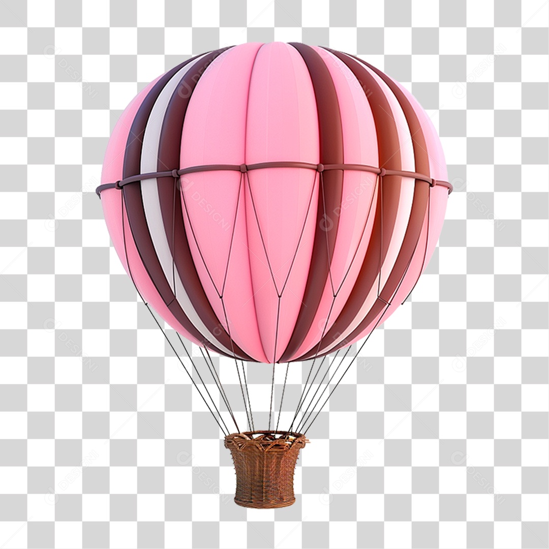 Balão de Ar Quente PNG Transparente