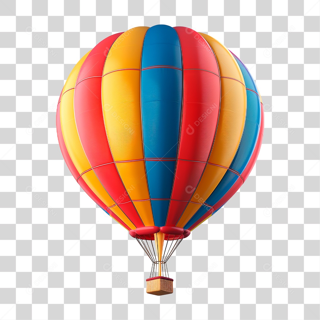 Balão de Ar Quente PNG Transparente