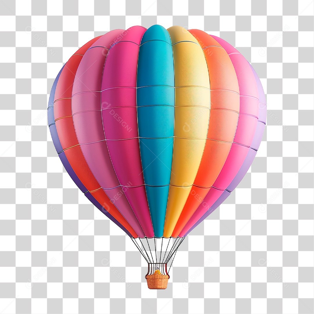 Balão de Ar Quente PNG Transparente