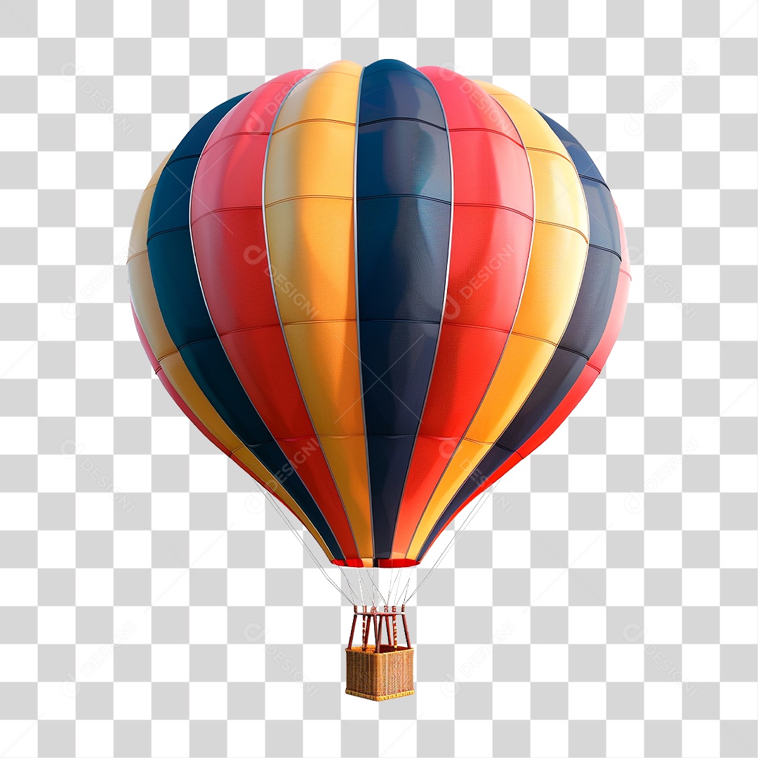 Balão de Ar Quente PNG Transparente