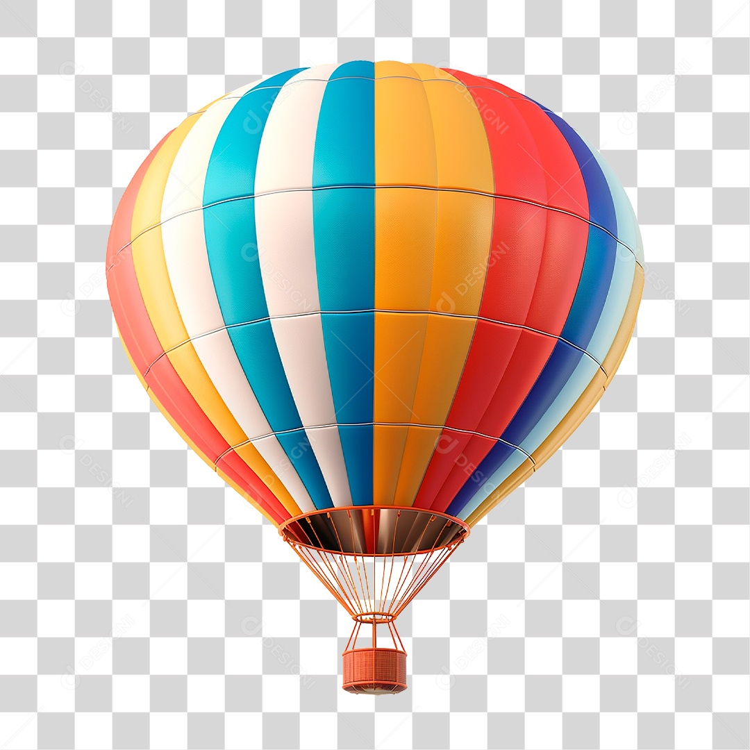 Balão de Ar Quente PNG Transparente