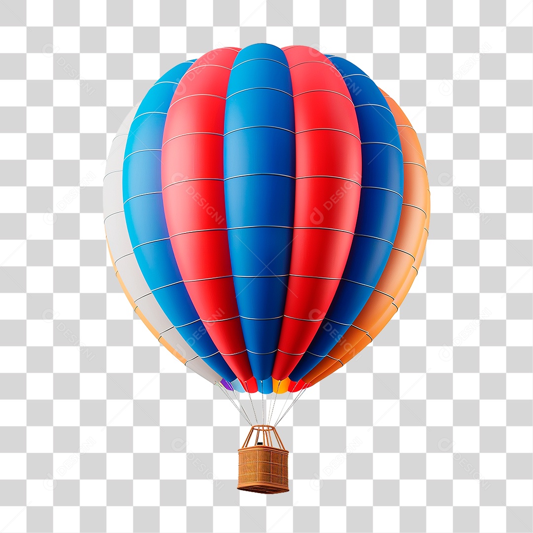 Balão de Ar Quente PNG Transparente