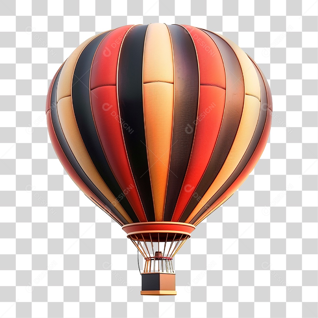 Balão de Ar Quente PNG Transparente