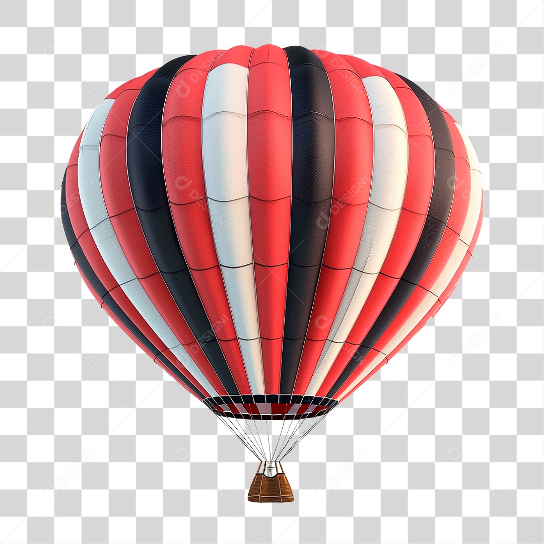 Balão de Ar Quente PNG Transparente