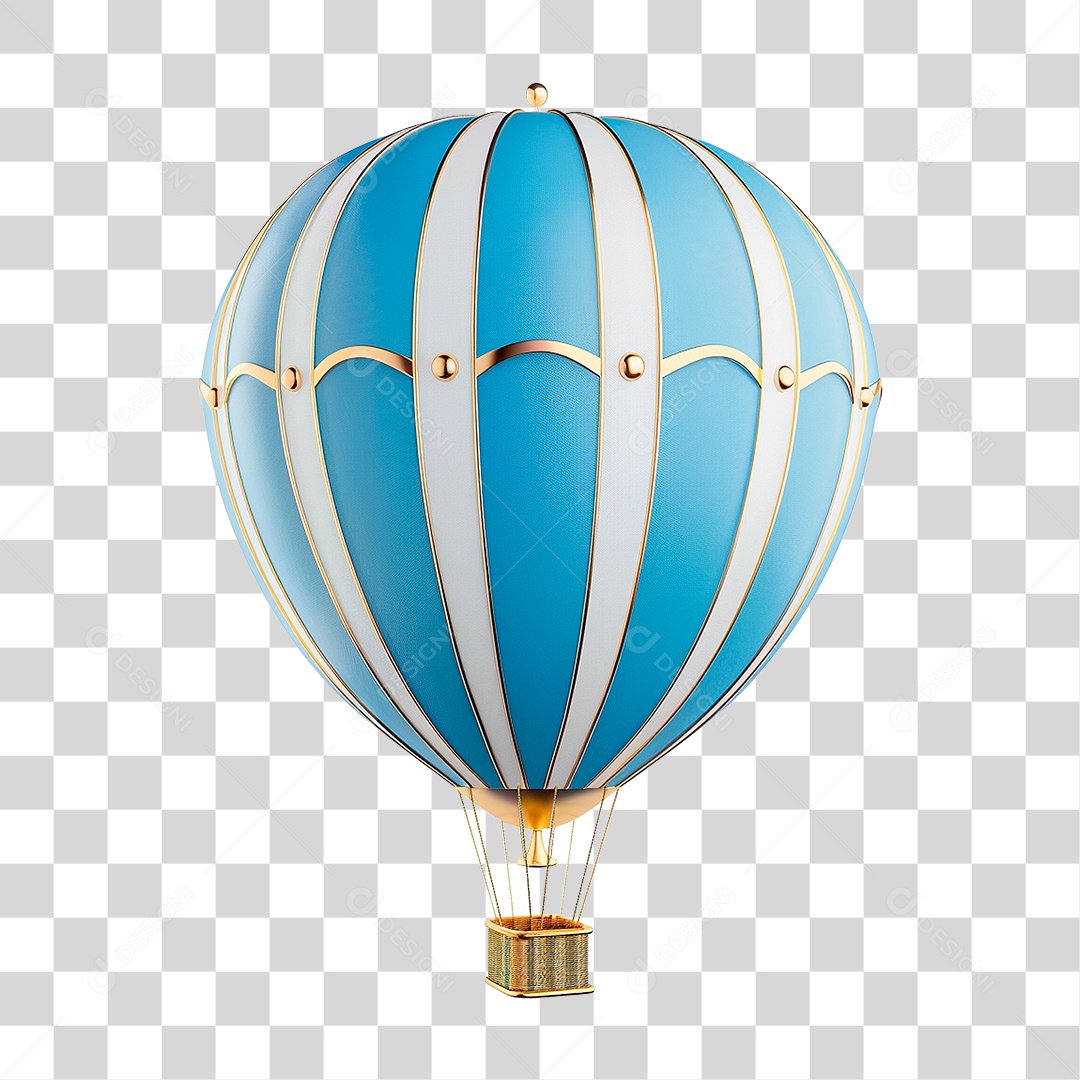 Balão de Ar Quente PNG Transparente