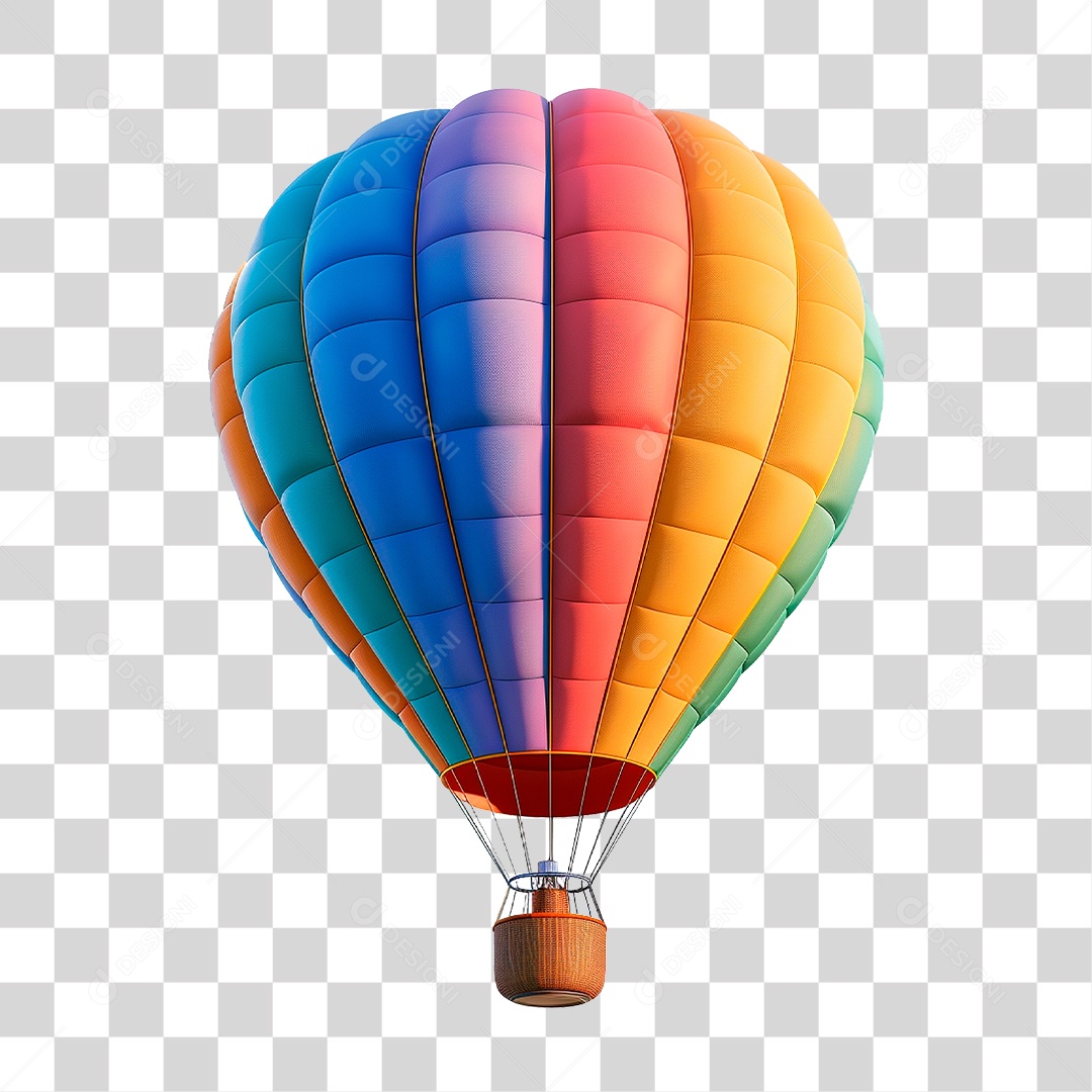 Balão de Ar Quente PNG Transparente