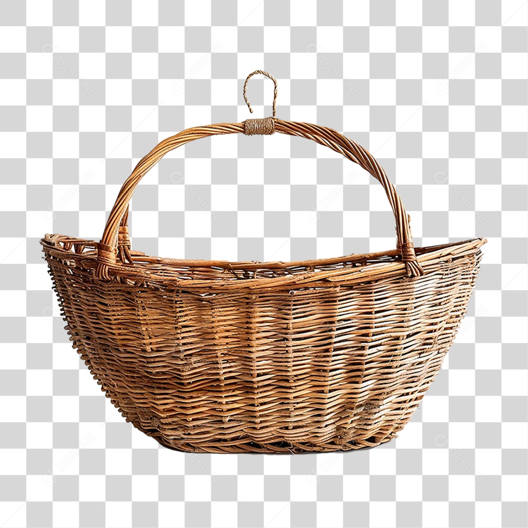Cesta de Vime PNG Transparente