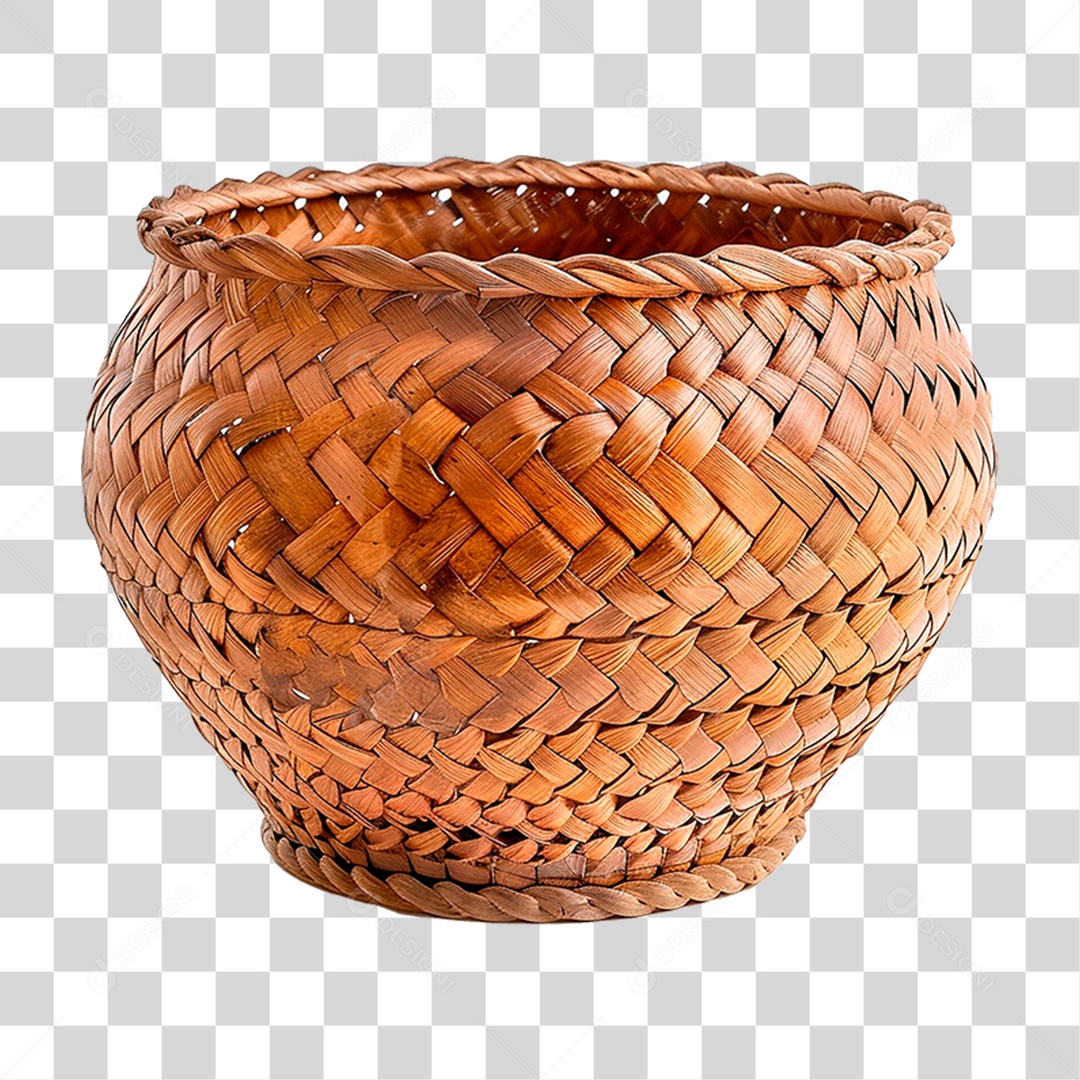 Cesta de Vime PNG Transparente