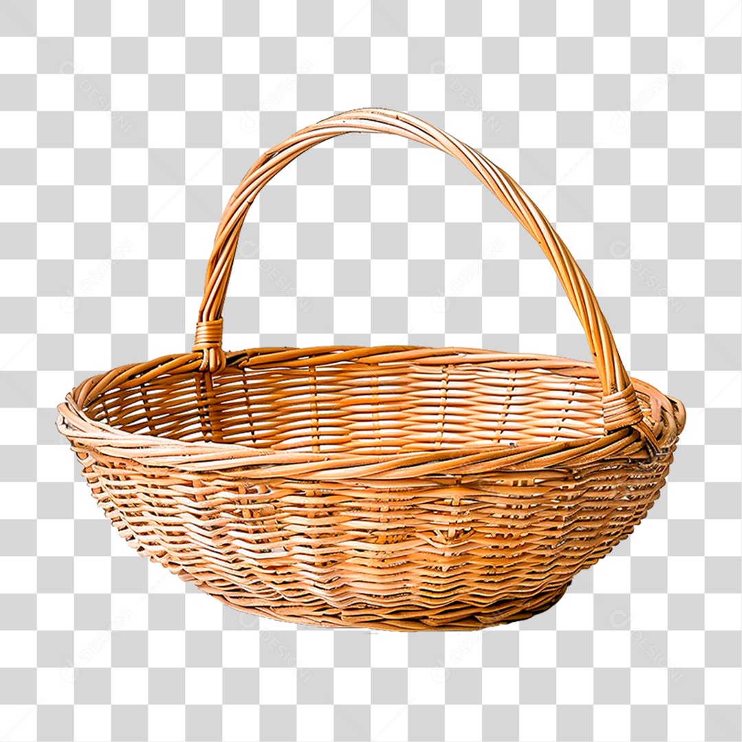 Cesta de Vime PNG Transparente