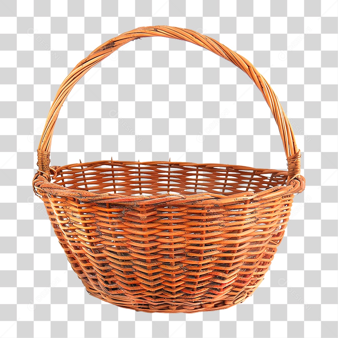Cesta de Vime PNG Transparente