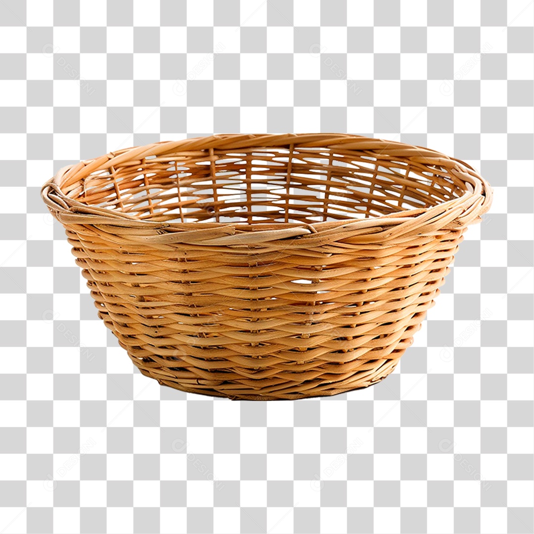 Cesta de Vime PNG Transparente