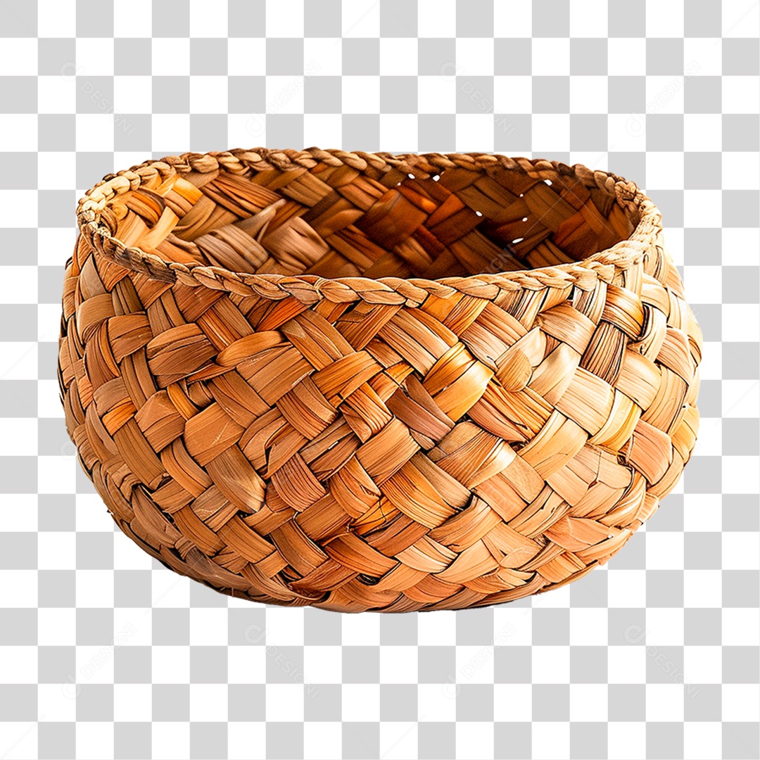 Cesta de Vime PNG Transparente