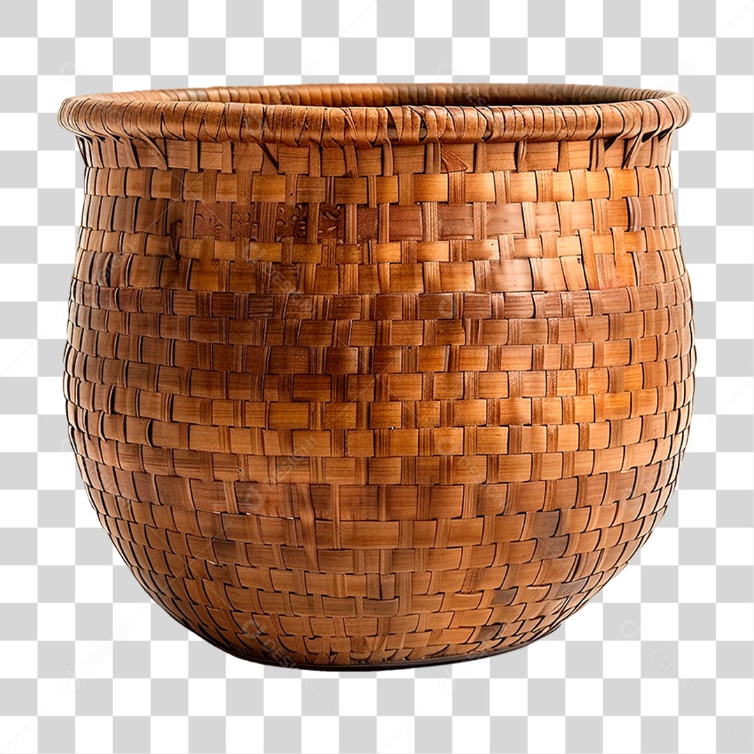 Cesta de Vime PNG Transparente