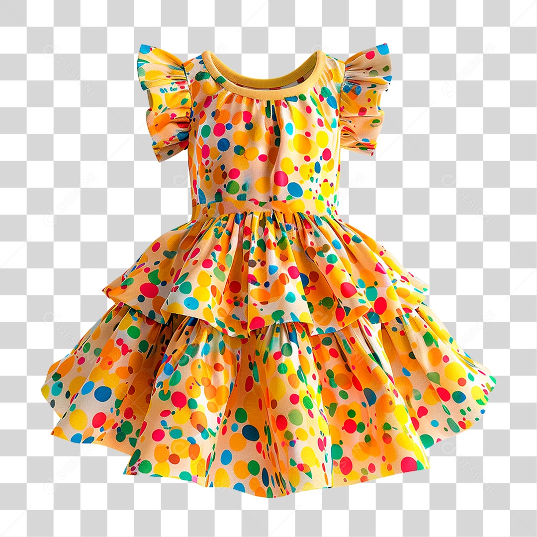 Vestido Infantil PNG Transparente