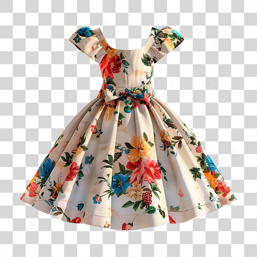 Vestido Infantil PNG Transparente