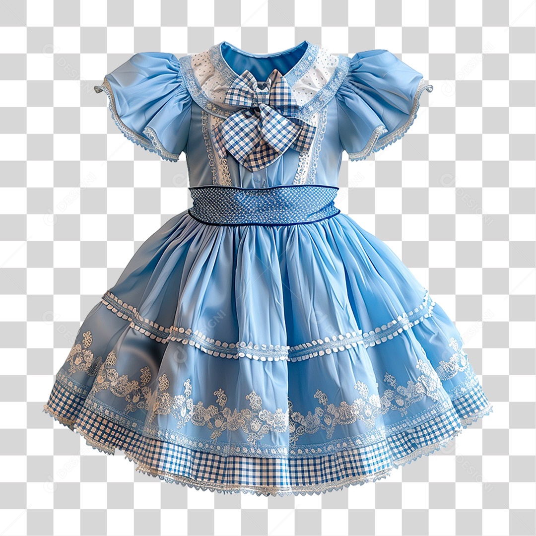 Vestido Infantil PNG Transparente