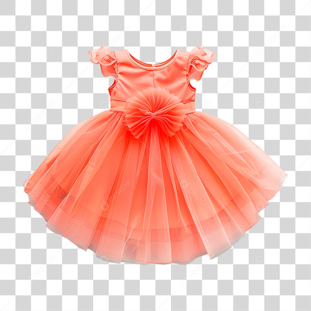 Vestido Infantil PNG Transparente